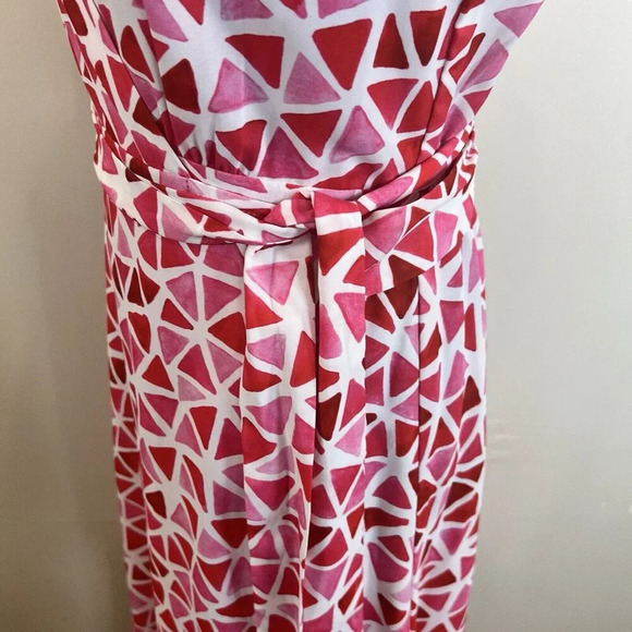 Area Stars NWT Diamond LS Wrap Dress Pink Red XS - Picture 11 of 16